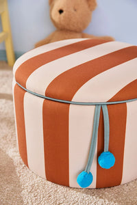 Kids Concept opbergberg poef brown