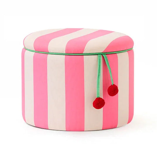 Kids Concept opbergberg poef pink