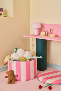 Kids Concept opbergberg poef pink