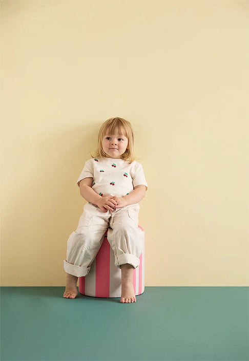 Kids Concept opbergberg poef pink