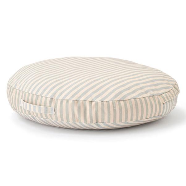 Kids Concept vloerkussen streep blauw 60 cm