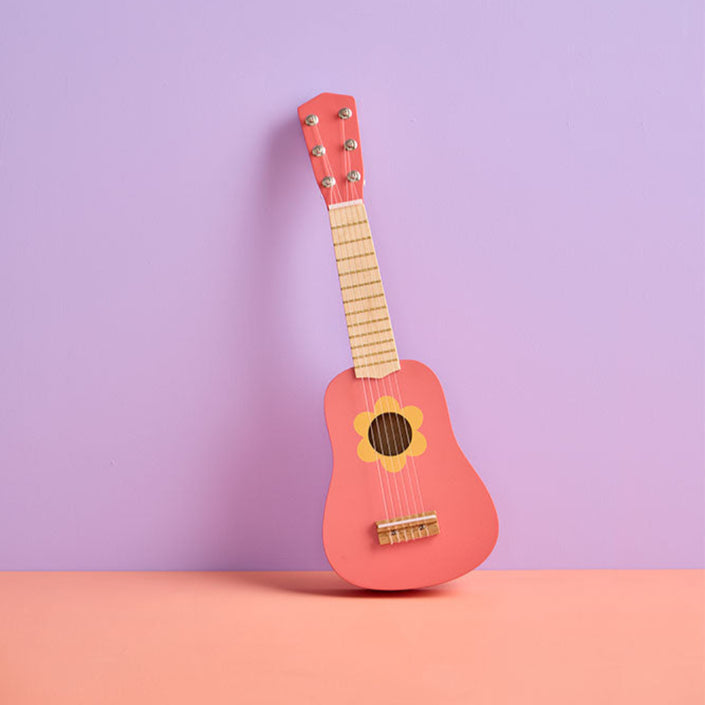 Kids Concept gitaar bloem roze1000951b