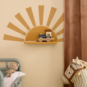 Kids Concept plank cirkel geel met stickers1000978