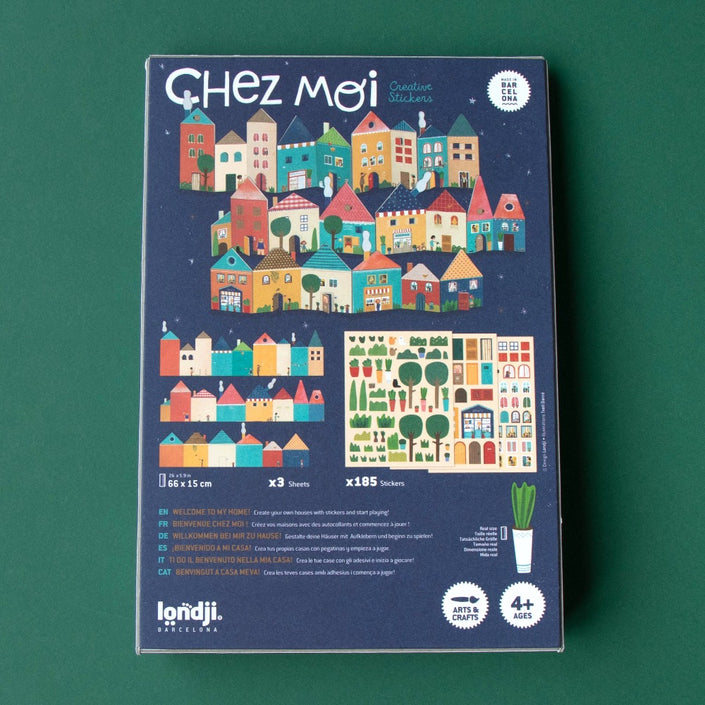 LONDJI herbruikbare stickers Chez moi 4 jr+