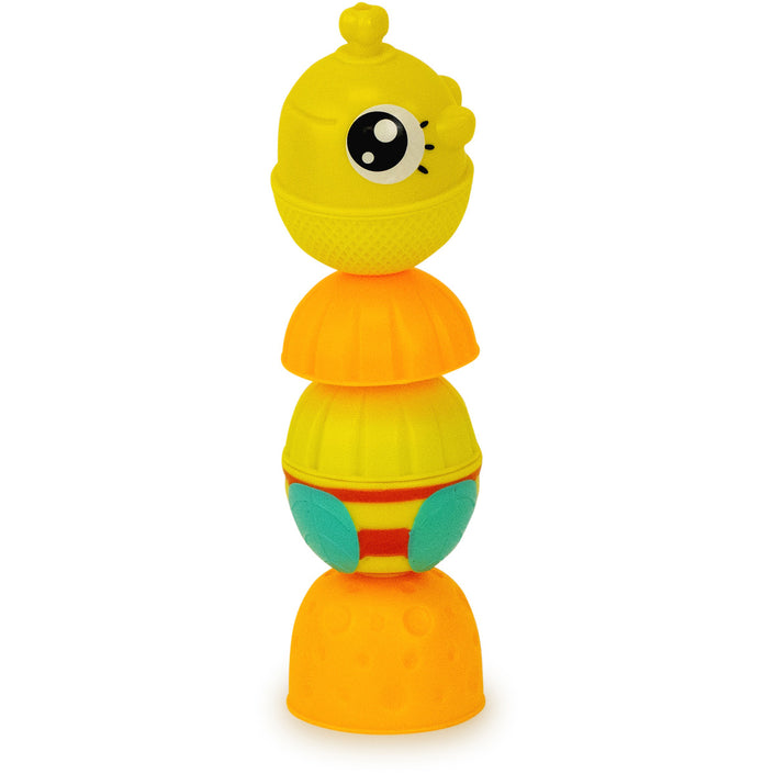 Lalaboom educatieve kralen bij + vogel blauw 6 stks 10 mnd+