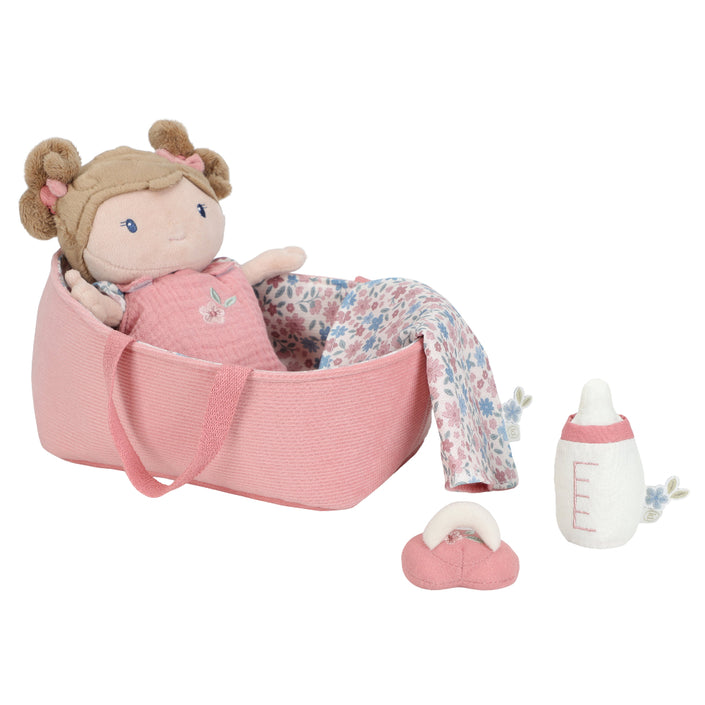 Little Dutch babypop in mandje Rosa 1jr 8713291446779 b