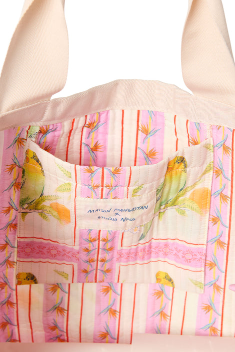 Maison Mangostan x Studio Noos beach bag Birds
