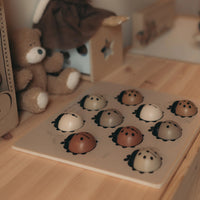 Mrs Ertha houten puzzel lieveheersbeestjes XL 3jr 10stks 7427254922507 c