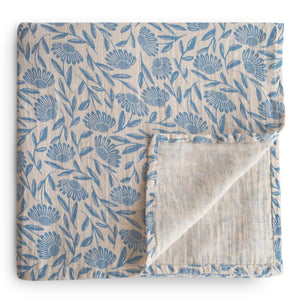 Mushie hydrofiele doek blue flowers