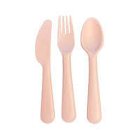 Mushie bestekset blush 3-delig