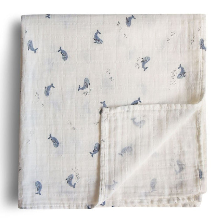 Mushie hydrofiele doek whales