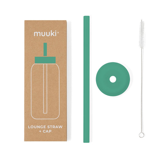 Muuki lounge straw + dop Frosted greenMUK21