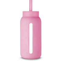 Muuki lounge straw + dop flamingo pinkMUKSTRAW14h