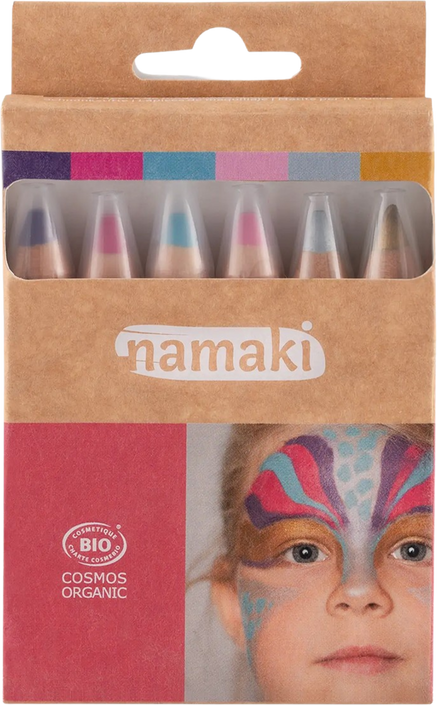 Namaki schminkpotloden magical worlds 6 kleuren 3 jr+