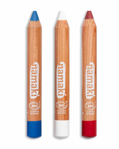 Namaki schminkpotloden rood wit blauw 3 jr+