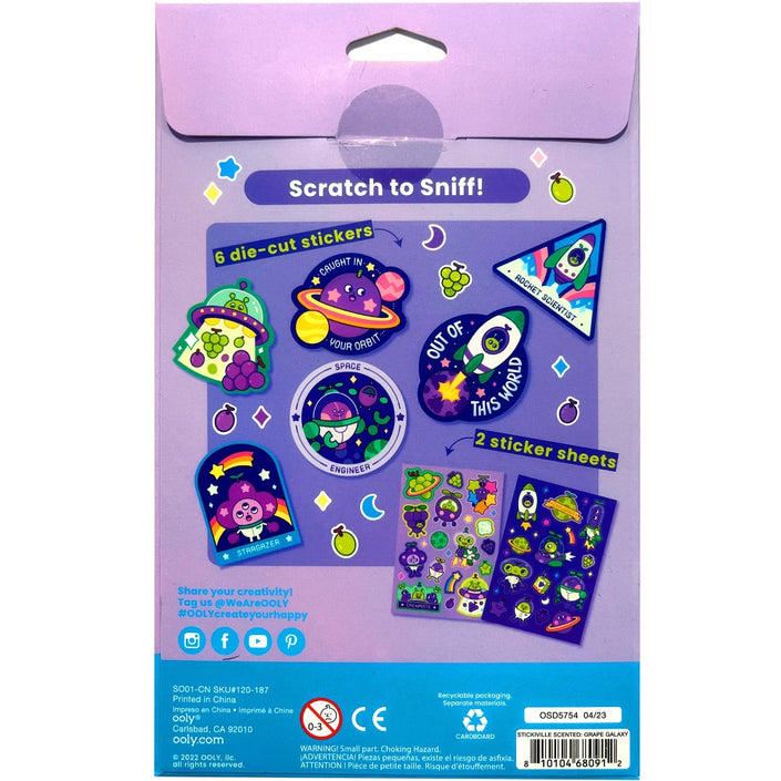 OOLY stickiville geurstickers Grape galaxy