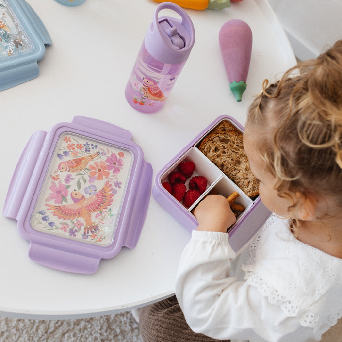 Petit Monkey broodtrommel bento birds of a featherLB55-Re