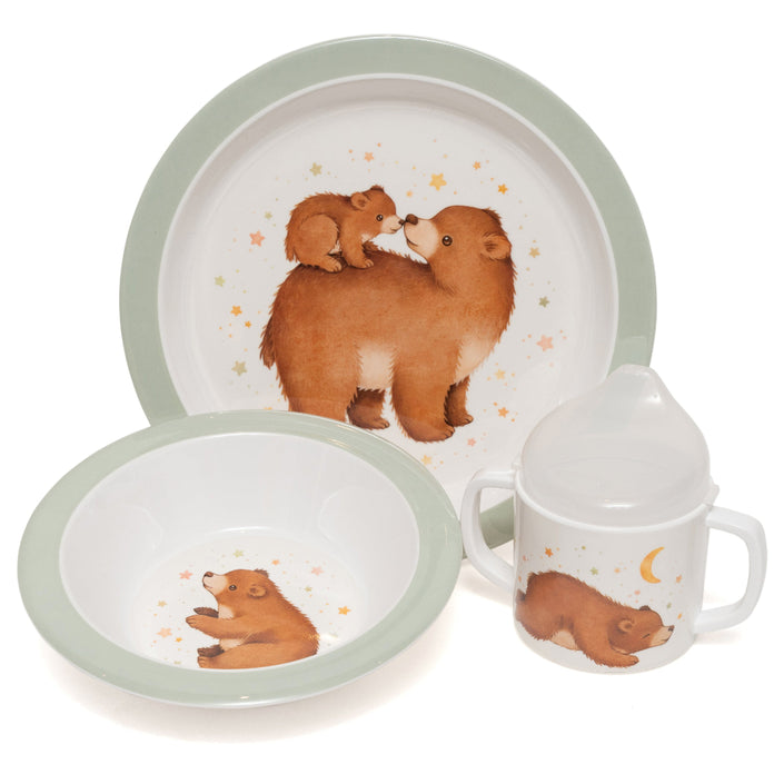 Petit Monkey melamine bord Bear and StarsMPB41-Rf