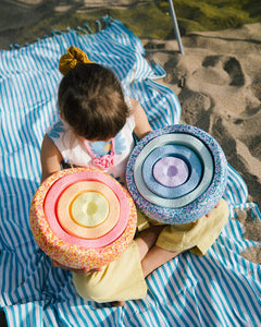 Stapelstein Summer regenboog set pastel 8 stks