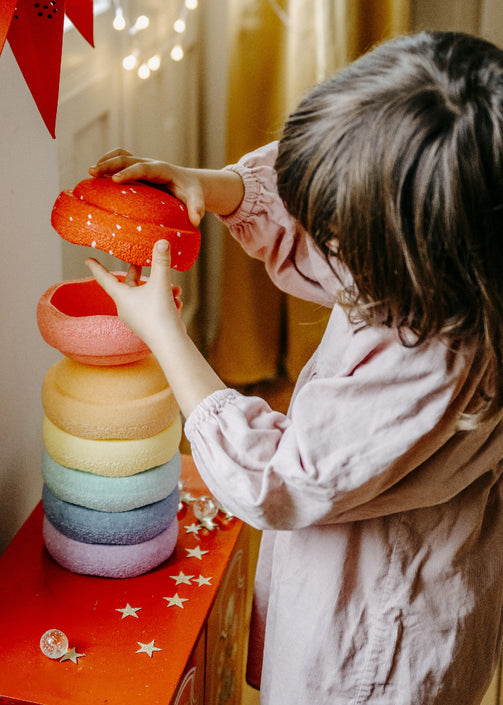 Stapelstein blush special original mini rainbow pastel b