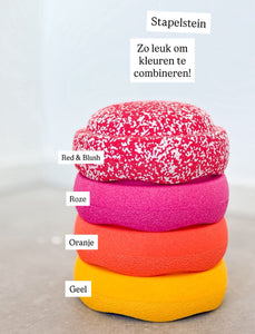Stapelstein original red & blush