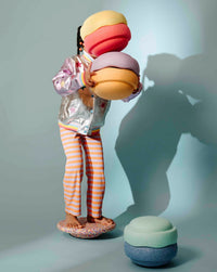 Stapelstein regenboog pastel met Super confetti balance board b