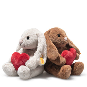 Steiff knuffelkonijn Hoppie Love 16cm lichtgrijs 4001505081125 a