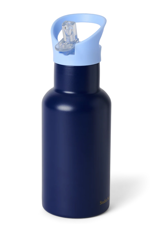 Studio Noos RVS drinkfles RVS 350 ml dark blue