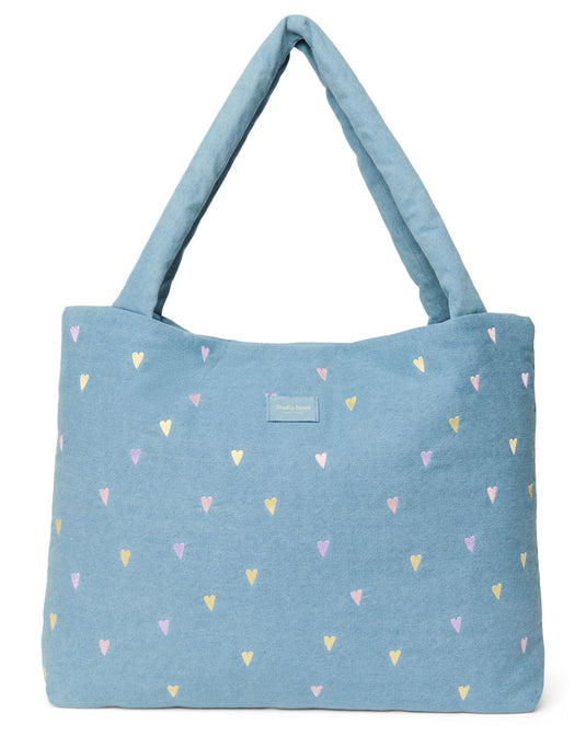 Studio Noos mom bag light denim hearts 6153324560560
