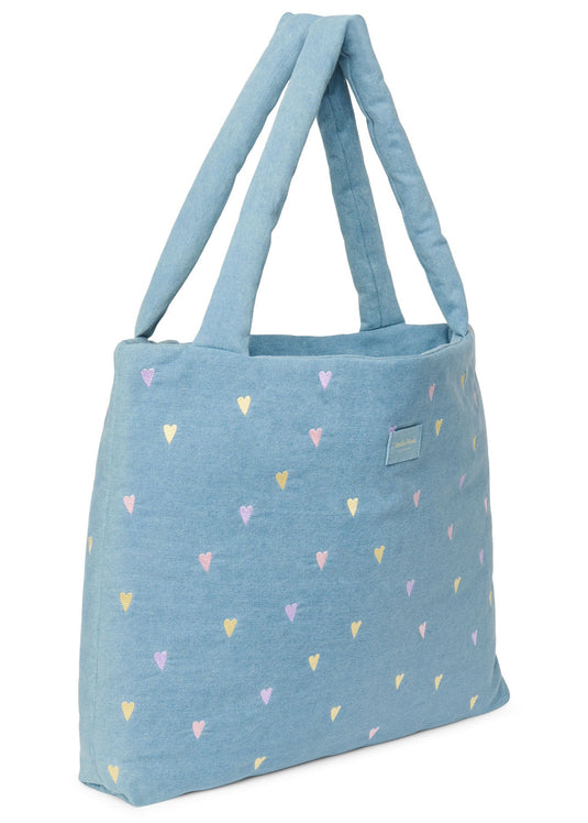 Studio Noos mom bag light denim hearts 6153324560560