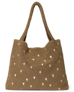 Studio Noos mom bag teddy brown hearts 6096717340380 a