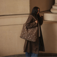 Studio Noos mom bag teddy brown hearts 6096717340380 b