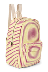 Studio Noos poplin rugzak midi butter yellow striped 6151908267263 a