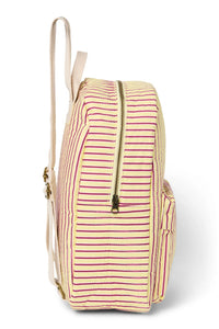 Studio Noos poplin rugzak midi butter yellow striped 6151908267263 c