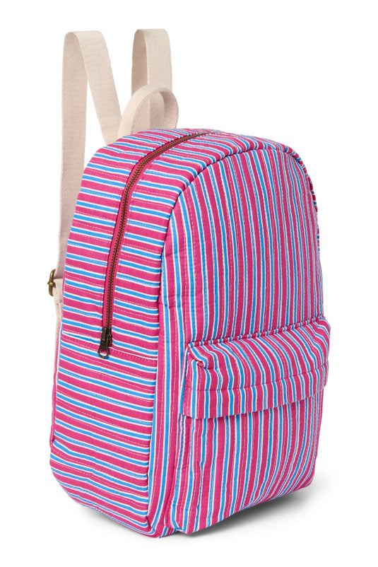 Studio Noos poplin rugzak midi raspberry striped 6151908221258 a