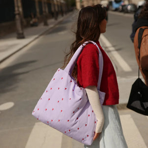 Studio Noos puffy mom bag purple hearts 6151905719741 a
