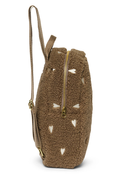 Studio Noos rugzak mini teddy brown hearts 6096706317362 d