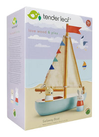 Tender Leaf Toys zeilboot Sailaway 3jr+