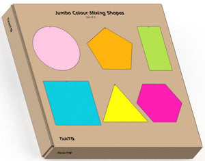 Tickit jumbo color mixing shapes 3 jrs+
