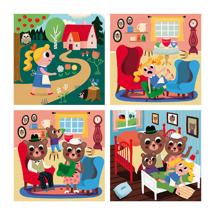 VILAC 4 puzzels Goudlokje 2 jr+5