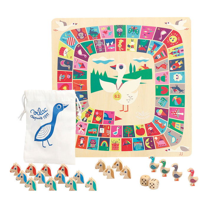 VILAC ganzenbord + ludo Ingela 2 jr+