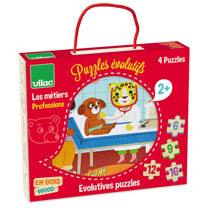 VILAC puzzel beroepen 3jr+ / 6, 9, 12 en 16 stks