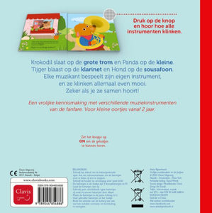 Vrolijke muziekmakers en de fanfare - geluidenboek 2 jr+CU54886