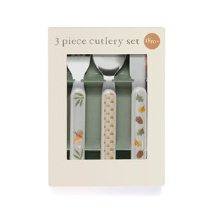 Petit Monkey bestekset animal cradle dove blue