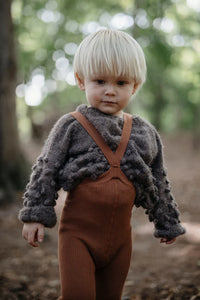 Silly Silas maillot met voetjes katoen cinnamon 3-6 m