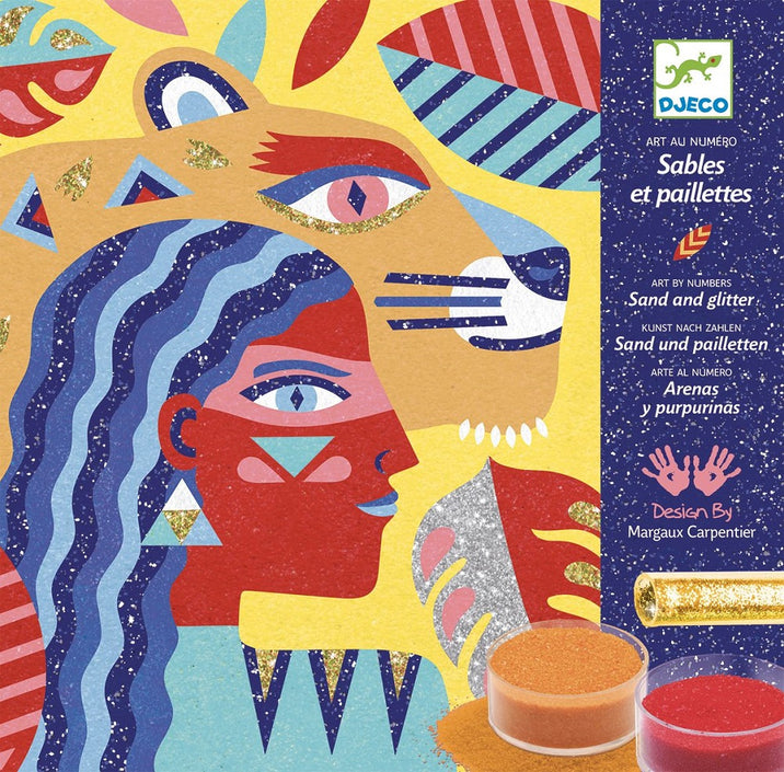 DJECO glitter zand animal totem 8 jr+