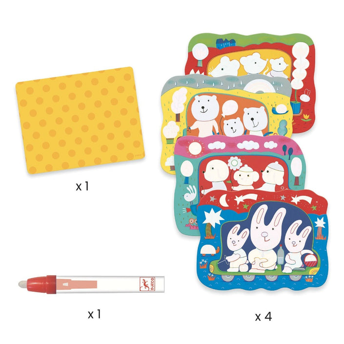 DJECO magisch kleuren hidden on the road 18 mnd+