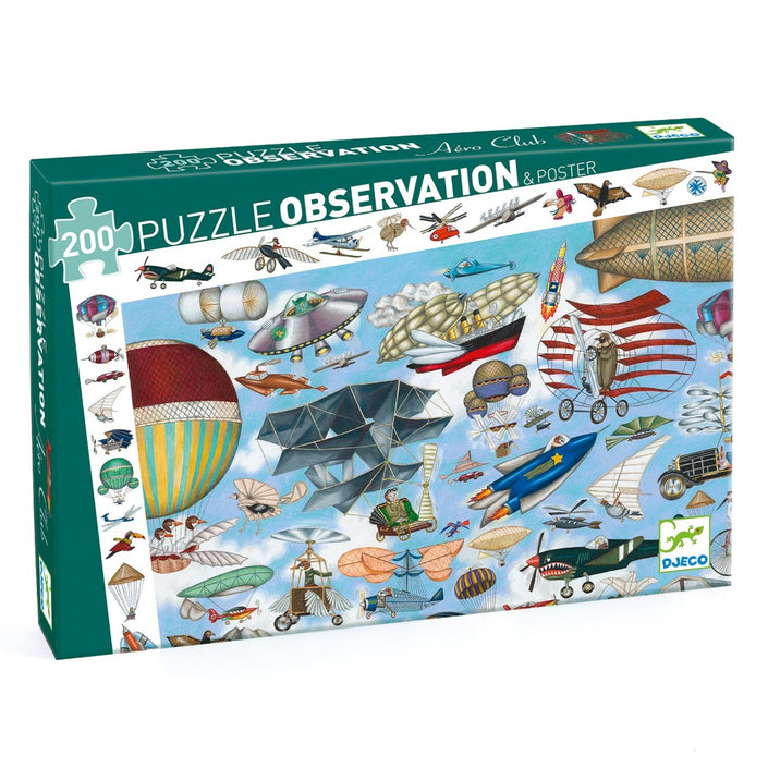 DJECO observatie puzzel Aero club 6 jr/ 200 stks
