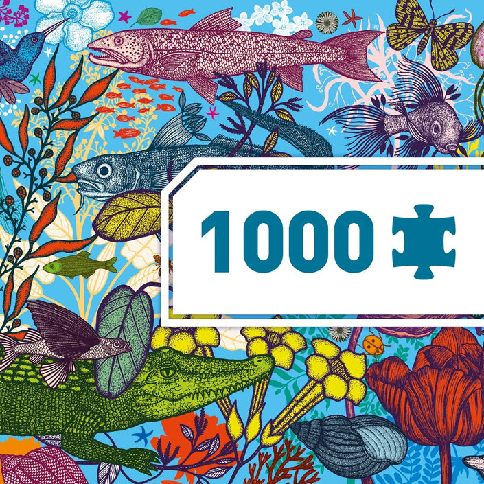DJECO puzzel land and sea 9 jr+/ 1000 stks