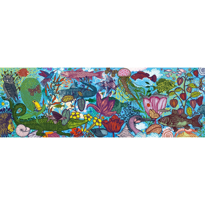 DJECO puzzel land and sea 9 jr+/ 1000 stks